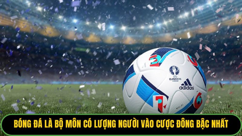 Bóng đá là bộ môn có lượng người vào cược đông bậc nhất